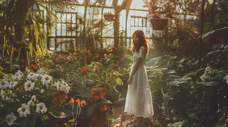 winter garden family photographer session